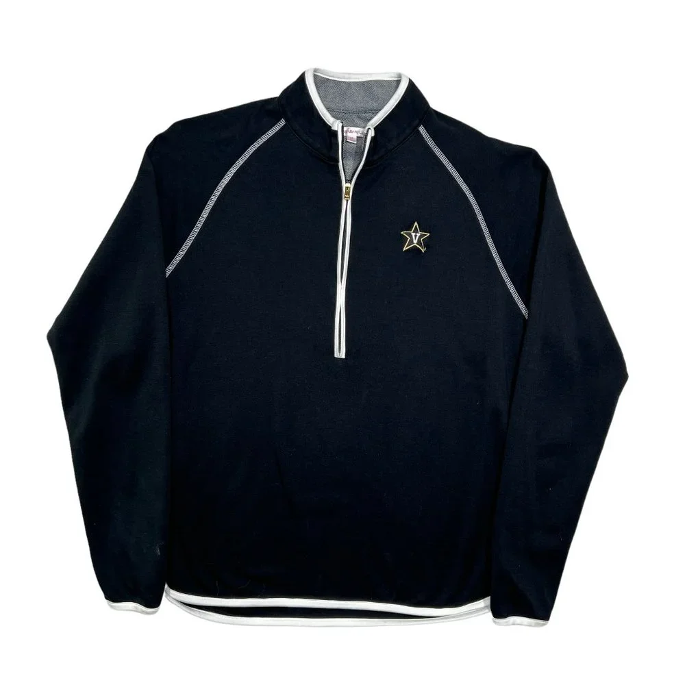Peter Millar Women's 1/2 Zip Vanderbilt Embroidered Lightweight Pullover